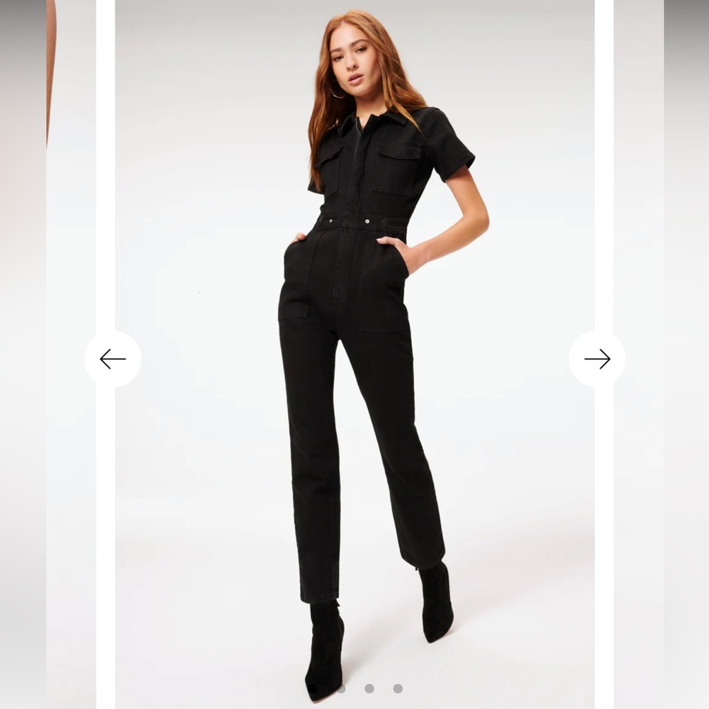 Good American Black Jumpsuit Never Worn